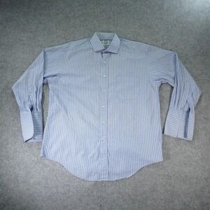 Vintage Brooks Brothers Shirt Mens 15.5 - 2 Stripe French Cuff Long Sleeve USA